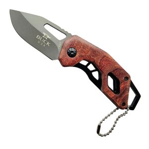(1) BUCK Small Red Wood (Folding Knife) View 1