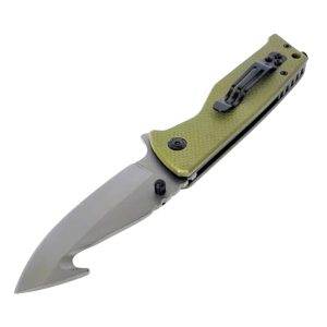 (1) Medium Beretta Army Green Skinner (Folding Knife) Back view