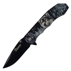 (1) Medium Boker Wolf (Folding Knife) Front view