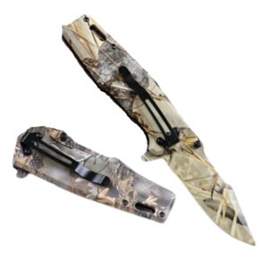 (1) Medium Buck Camo (Folding Knife) Back View