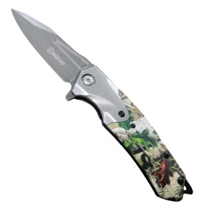 (1) Medium Mastiff Camo (Folding Knife) Front View