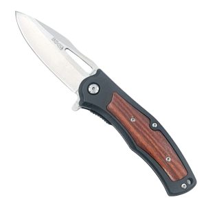 (1) Medium SOG Red Wood (Folding Knife) Front View