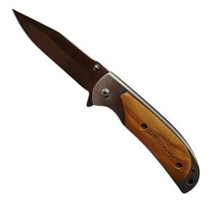 (1) Small Browning Light Wood (Folding Knife) Front View