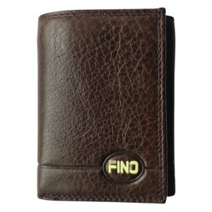 (1) Small Dark Brown Leather Fino Wallet (View 1)