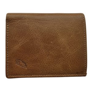 (1) Tan Leather Camel Mountain Wallet (View 1)