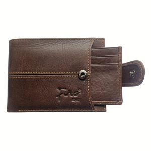(16) Brown Dakota Leather Fino Wallet (View 1)