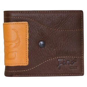 (2) Two Tone Brown Leather Fino Wallet (View 1)