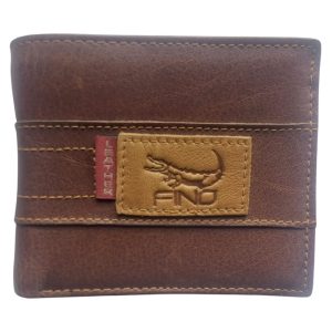 (3) Brown Leather With Crocodile Print Fino Wallet (View 1)