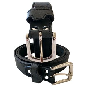 (3) Leather Black Belt (35mm) View 1 only