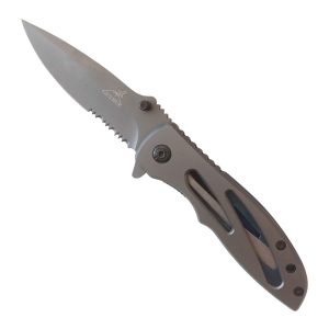 (3) Medium Gerber with blue tone (Folding Knife) Front view