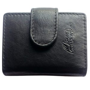 (4) Black Leather Camel Mountain Card Holder (View 1)