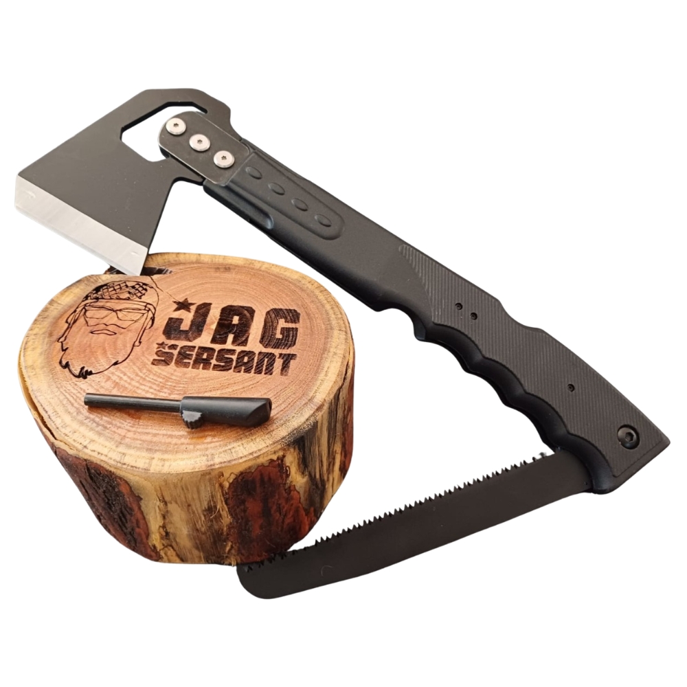 (4) Black Survival Axe (View 1 only)