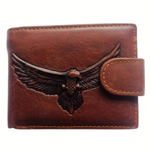 (5) Brown Leather Eagle Humers Wallet (View 1)