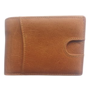 (5) Tan Leather (Flip Open) Camel Mountain Wallet (View 1)