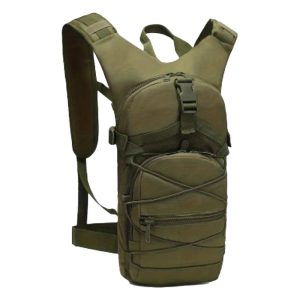 Backpack with built in Water Bottle Army Green