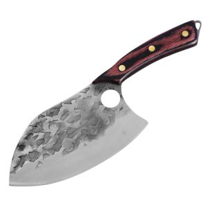 Hammered Braai Cleaver with Hole