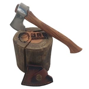 Medium viking axe with leather sheath