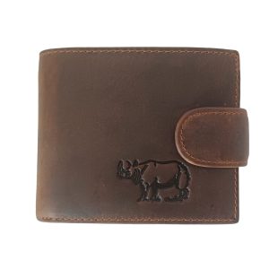 Dark Brown Fino Rhino Wallet with Clip