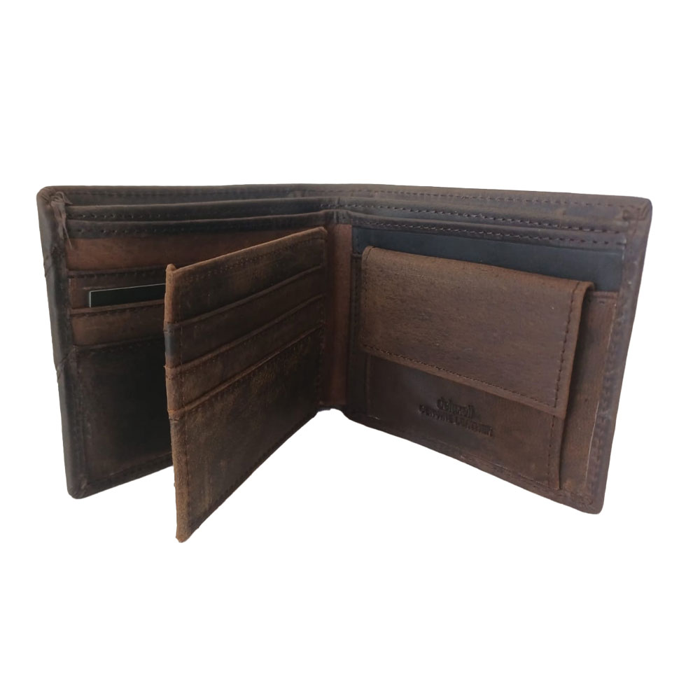 Dark Brown Fino Rhino Wallet with Clip