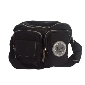 Fino Nylon man-bags Black