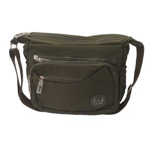 Fino nylon shoulder bag army green