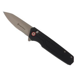 Smith & Wesson black folding knife with belt clip