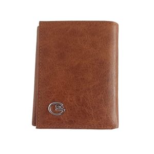 Fino Gio small tan wallet in gift bag & box
