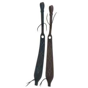 Fancy stitch suede leather rifle sling