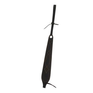 Padded fancy stitch suede leather rifle sling